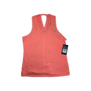 ASICS Women's Keyhole Back Running Tank Top - Coral Pink - Size XL - NWT